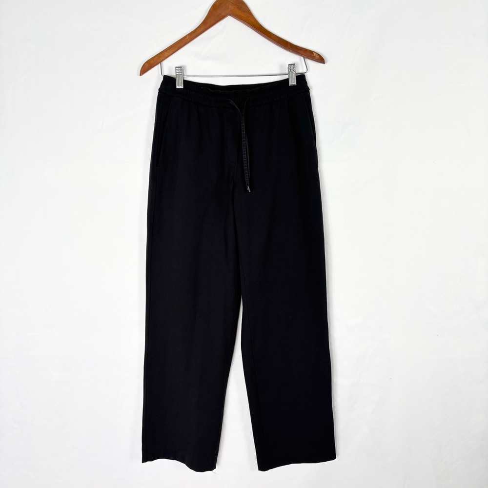 Lululemon Straight Leg Trouser‎ Pant 7/8 Drawstring Black Size XS